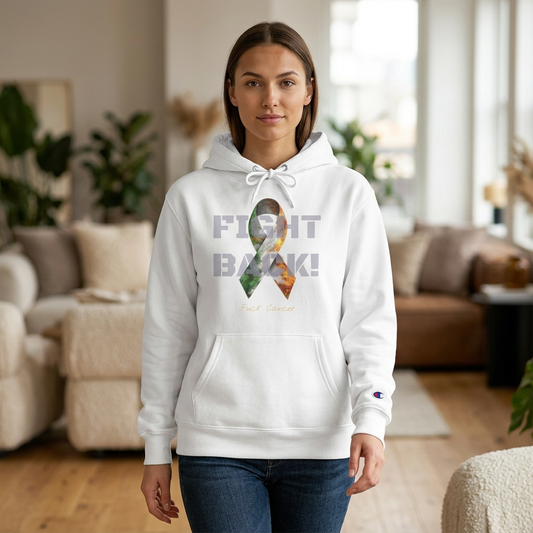 Champion branded, Fight Back "Vernett Rose" Ireland edition | Cancer Awareness Ribbon Pullover