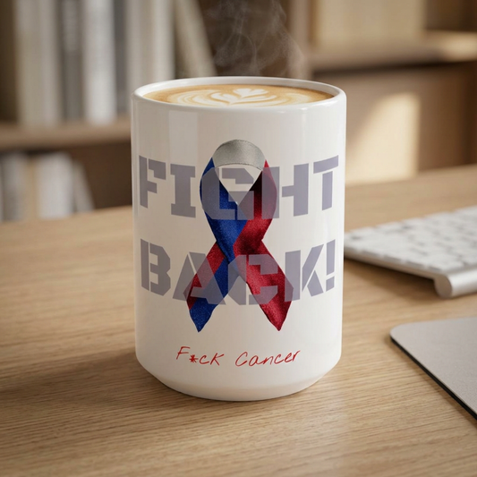 Fight Back! F*ck Cancer | "Vernett E. Rose" Memorial mug | Haiti Edition | Cancer Awareness Mug