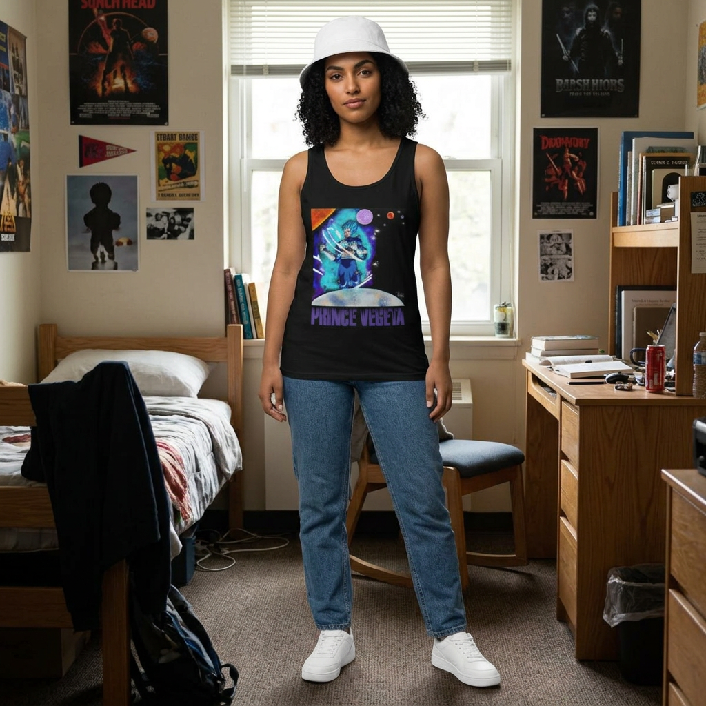 Prince Vegeta Unisex Graphic Jersey Tank| Dragon Ball Z| Geekwear
