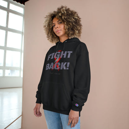 Champion branded, "Fight Back!" F*ck Cancer | Vernett Rose Trinidad and Tobago edition | Cancer Awareness Ribbon Pullover