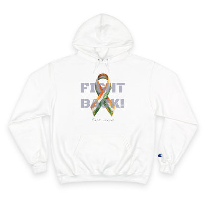 Champion branded, "Fight Back!" F*ck Cancer | Vernett Rose India edition | Cancer Awareness Ribbon Pullover