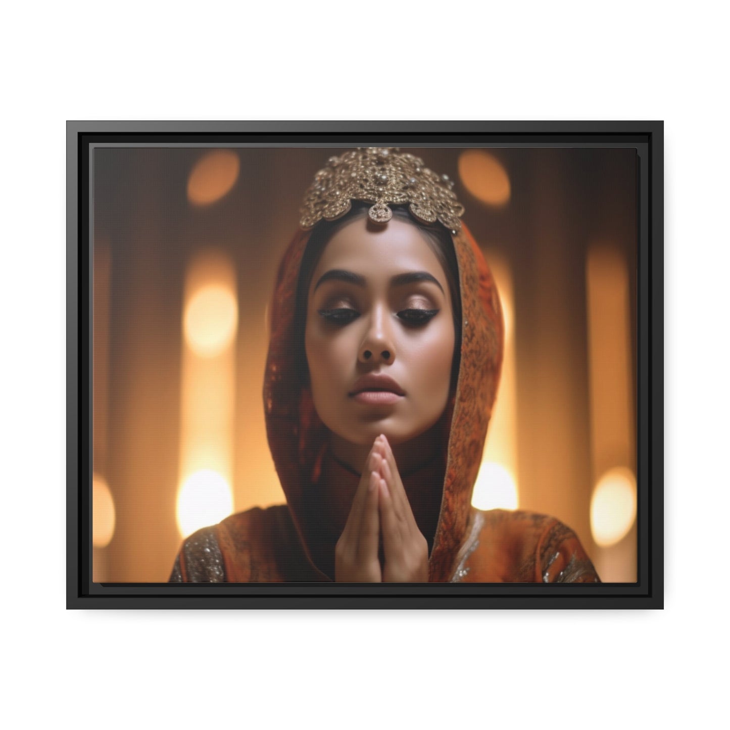 Divine Devotion-Matte Canvas, Black Frame