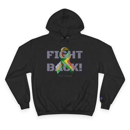 Champion branded, "Fight Back!" F*ck Cancer | Vernett Rose Guyana edition | Cancer Awareness Ribbon Pullover