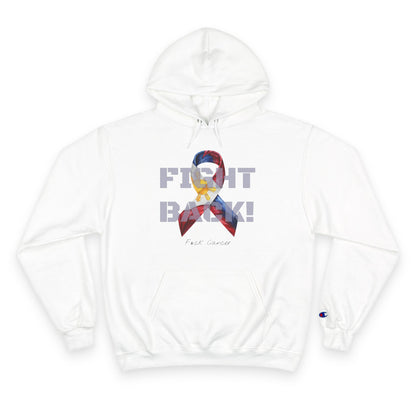 Champion branded, "Fight Back!" F*ck Cancer | Vernett Rose" Philippines edition | Cancer Awareness Ribbon Pullover