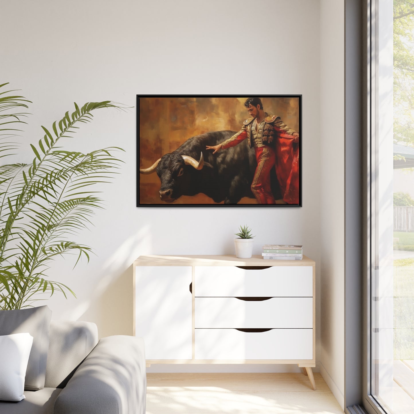 El Matador| Matte Canvas, Black Frame