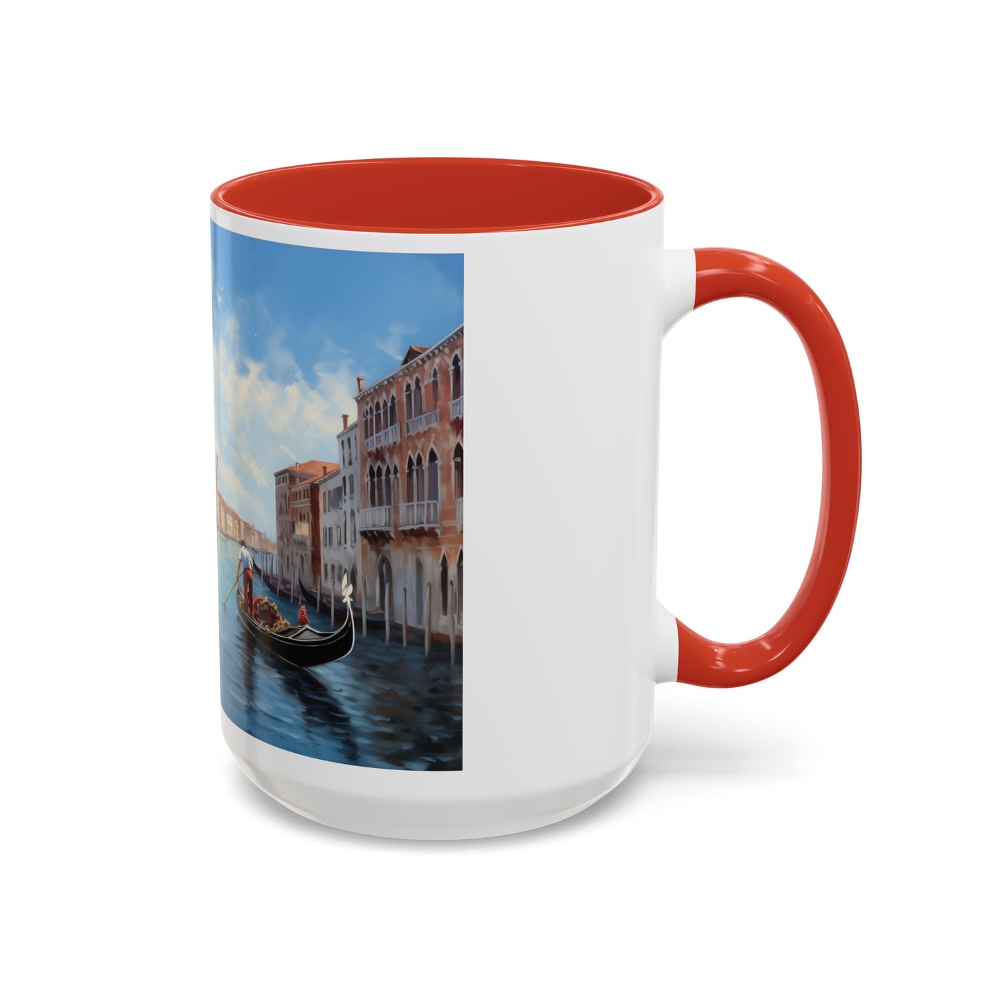 Venice Italy | Gondolas | Two-Tone Coffee Mugs, 15oz