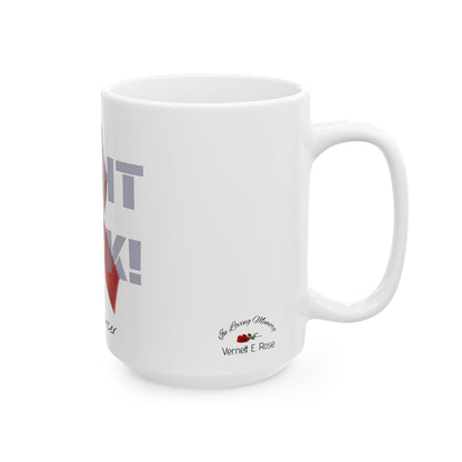 Fight Back! F*ck Cancer | "Vernett E. Rose" Memorial mug | Italy Edition | Cancer Awareness Mug