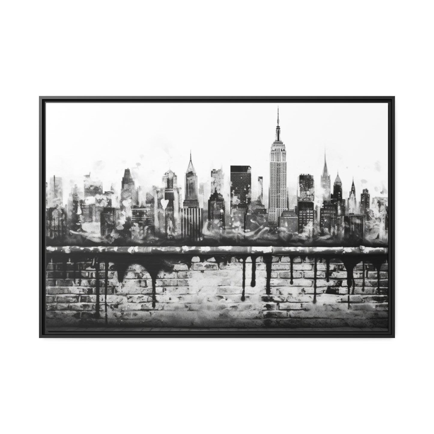 New York State of Mind-Matte Canvas, Black Frame