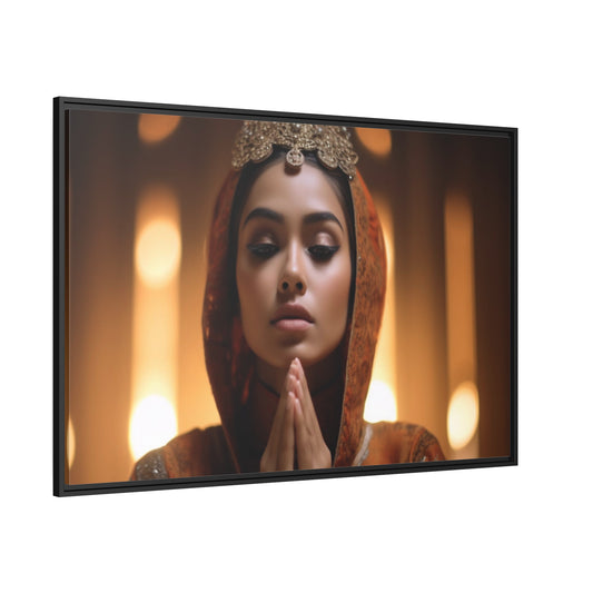 Divine Devotion-Matte Canvas, Black Frame