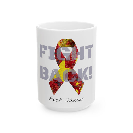 Fight Back! "Vernett E. Rose" Memorial mug | China Edition | Cancer Awareness Mug