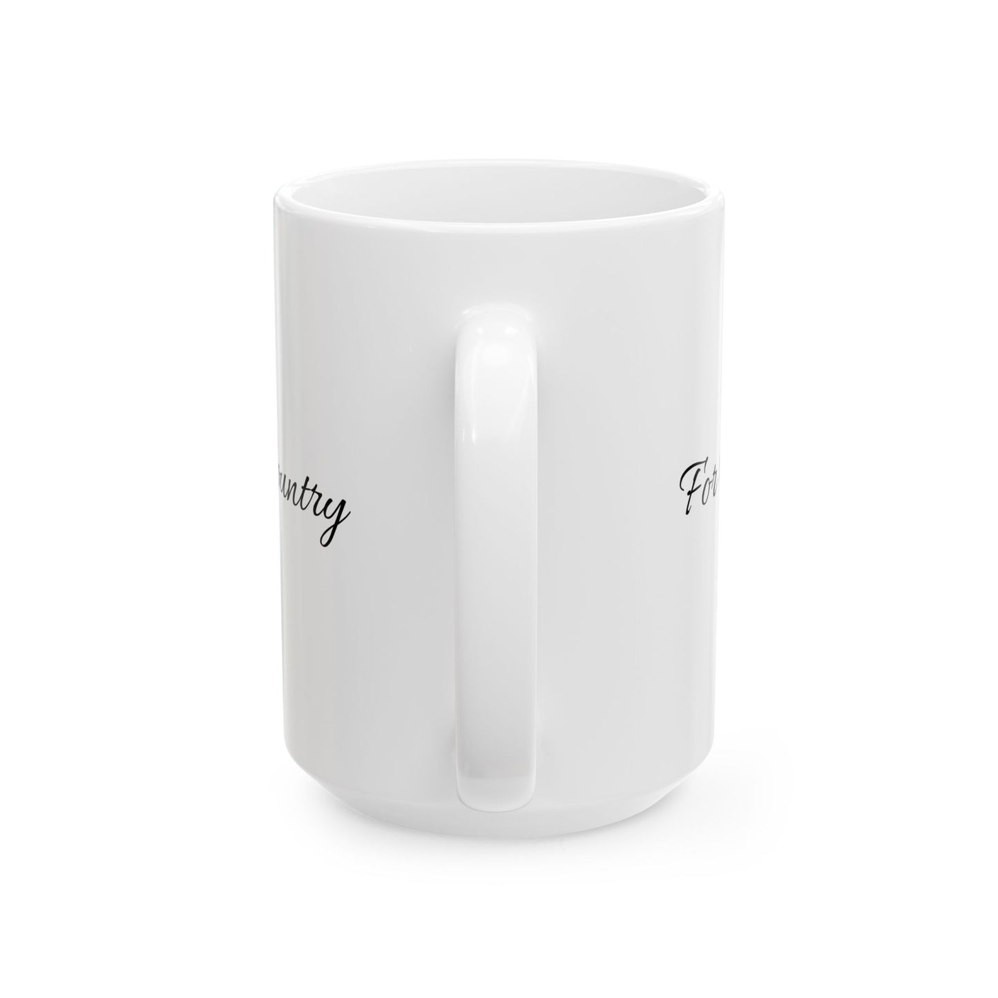 For God and Country, Patriotic Ceramic Mug, Military Pride Mug, 4th of July Gift, Veteran Appreciation Gift, Coffee Mug for Heroes