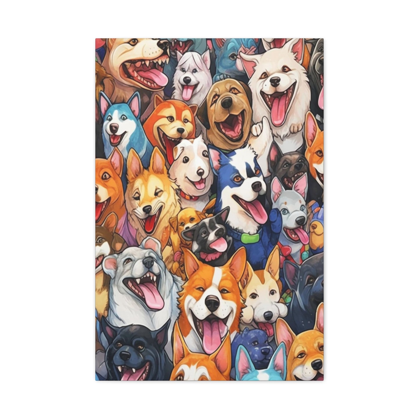 All The Dogs |Wall art | Home decor| Matte Canvas, Stretched, 1.25"
