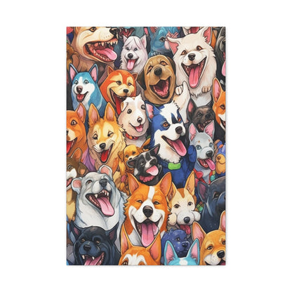 All The Dogs |Wall art | Home decor| Matte Canvas, Stretched, 1.25"