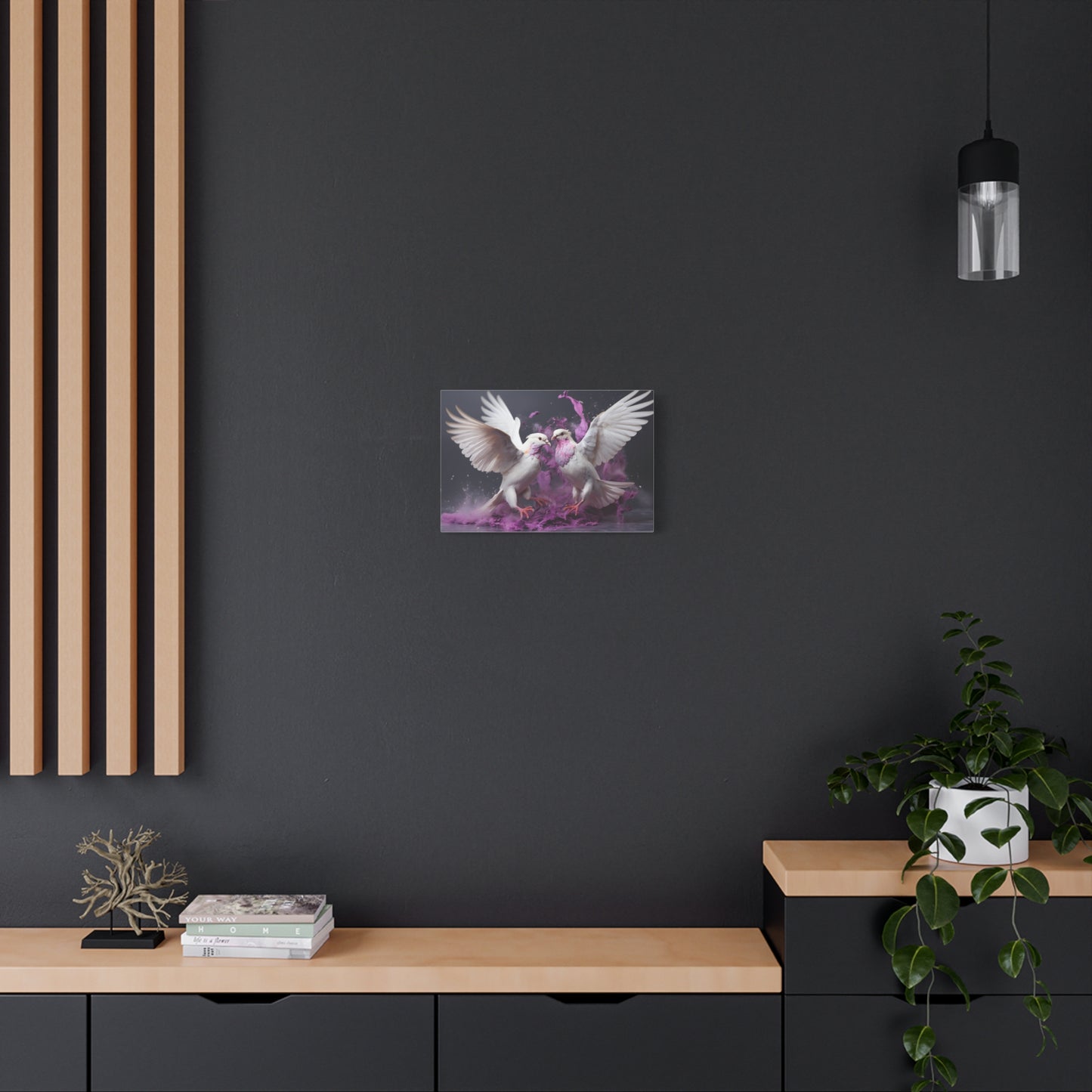 Doves Fly-Matte Canvas, Stretched, 1.25"