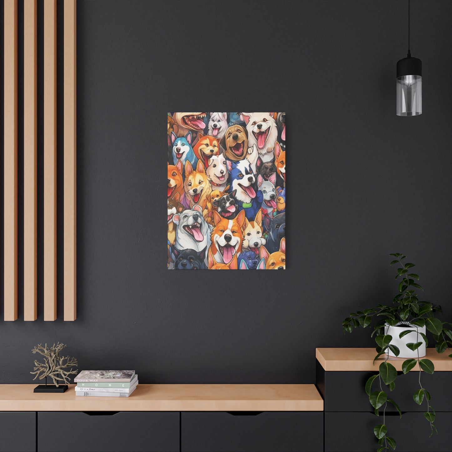 All The Dogs |Wall art | Home decor| Matte Canvas, Stretched, 1.25"