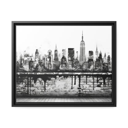 New York State of Mind-Matte Canvas, Black Frame