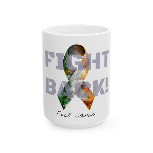 Fight Back! "Vernett E. Rose" Memorial mug | Ireland Edition | Cancer Awareness Mug