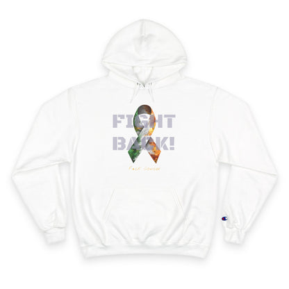 Champion branded, "Fight Back!" F*ck Cancer | Vernett Rose Ireland edition | Cancer Awareness Ribbon Pullover