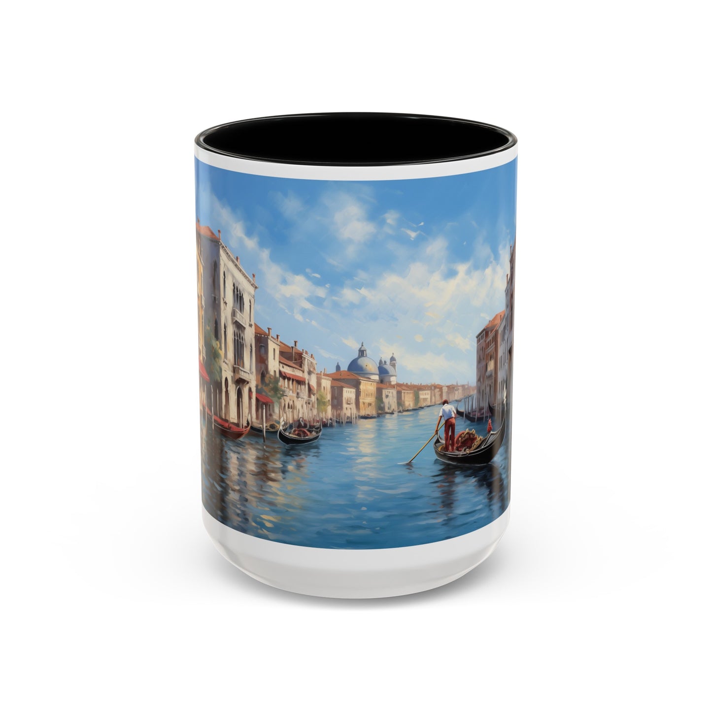 Venice Italy | Gondolas | Two-Tone Coffee Mugs, 15oz