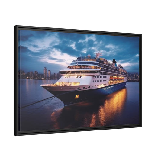 Evening Cruise-Matte Canvas, Black Frame