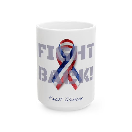 Fight Back! "Vernett E. Rose" Memorial mug | DR Edition | Cancer Awareness Mug