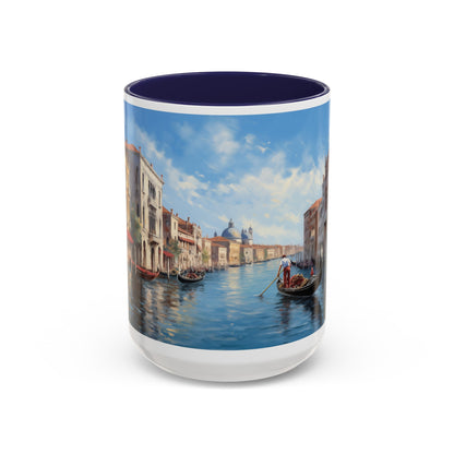 Venice Italy | Gondolas | Two-Tone Coffee Mugs, 15oz