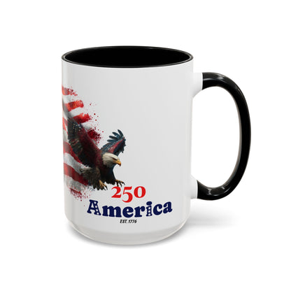 Limited edition| America 250 Patriotic Bald Eagle Coffee Mug | Celebrating 250 Years of Freedom