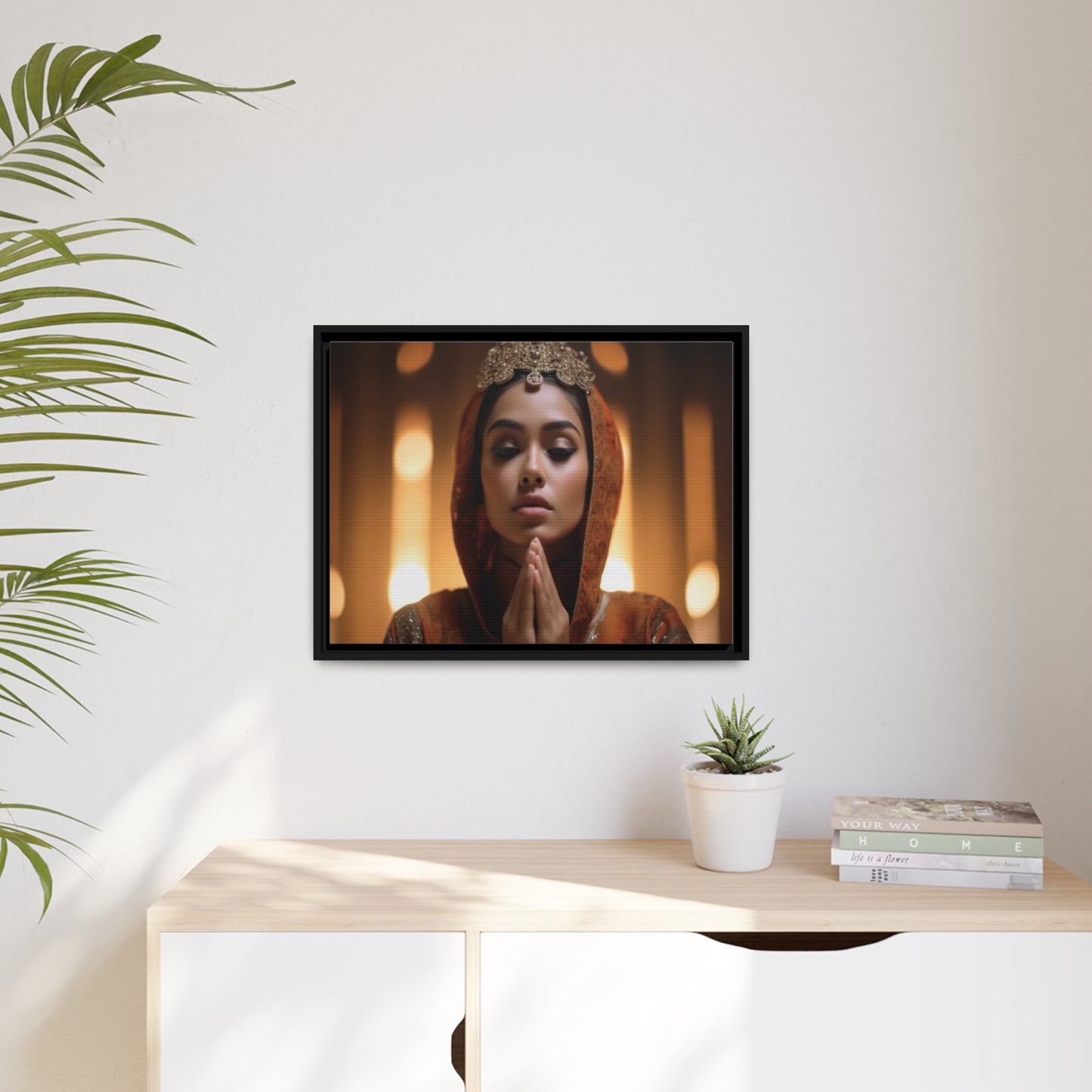 Divine Devotion-Matte Canvas, Black Frame