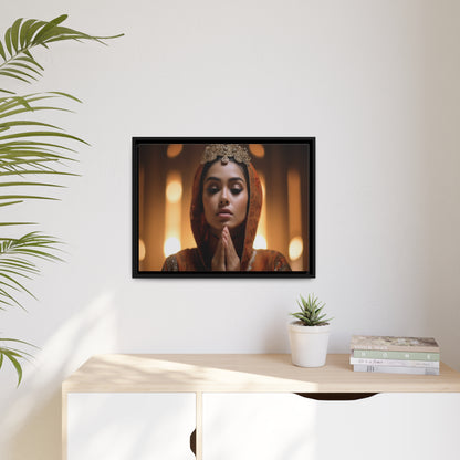 Divine Devotion-Matte Canvas, Black Frame