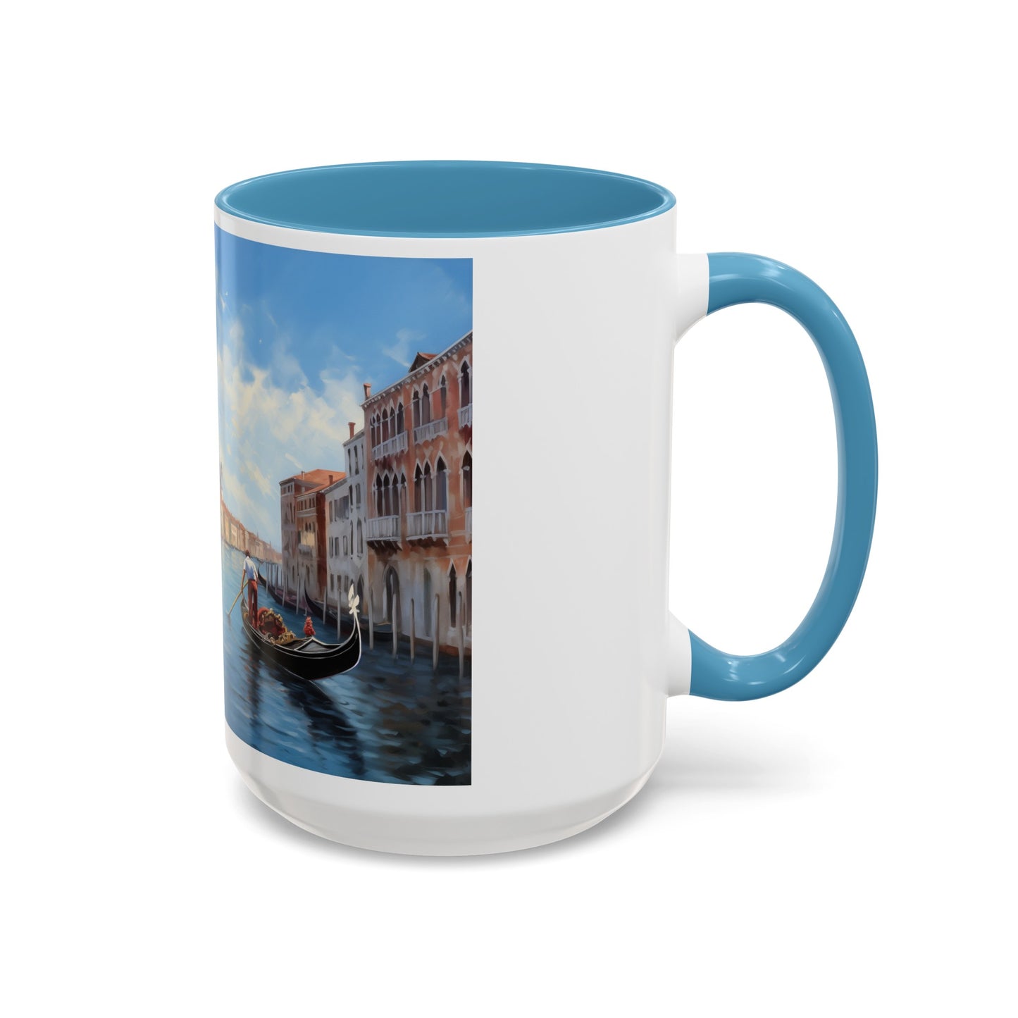 Venice Italy | Gondolas | Two-Tone Coffee Mugs, 15oz