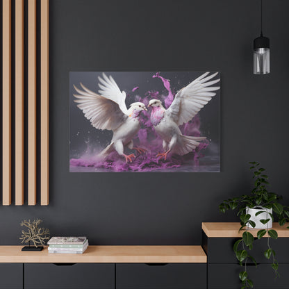 Doves Fly-Matte Canvas, Stretched, 1.25"