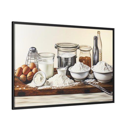 Pata-Cake-Matte Canvas, Black Frame