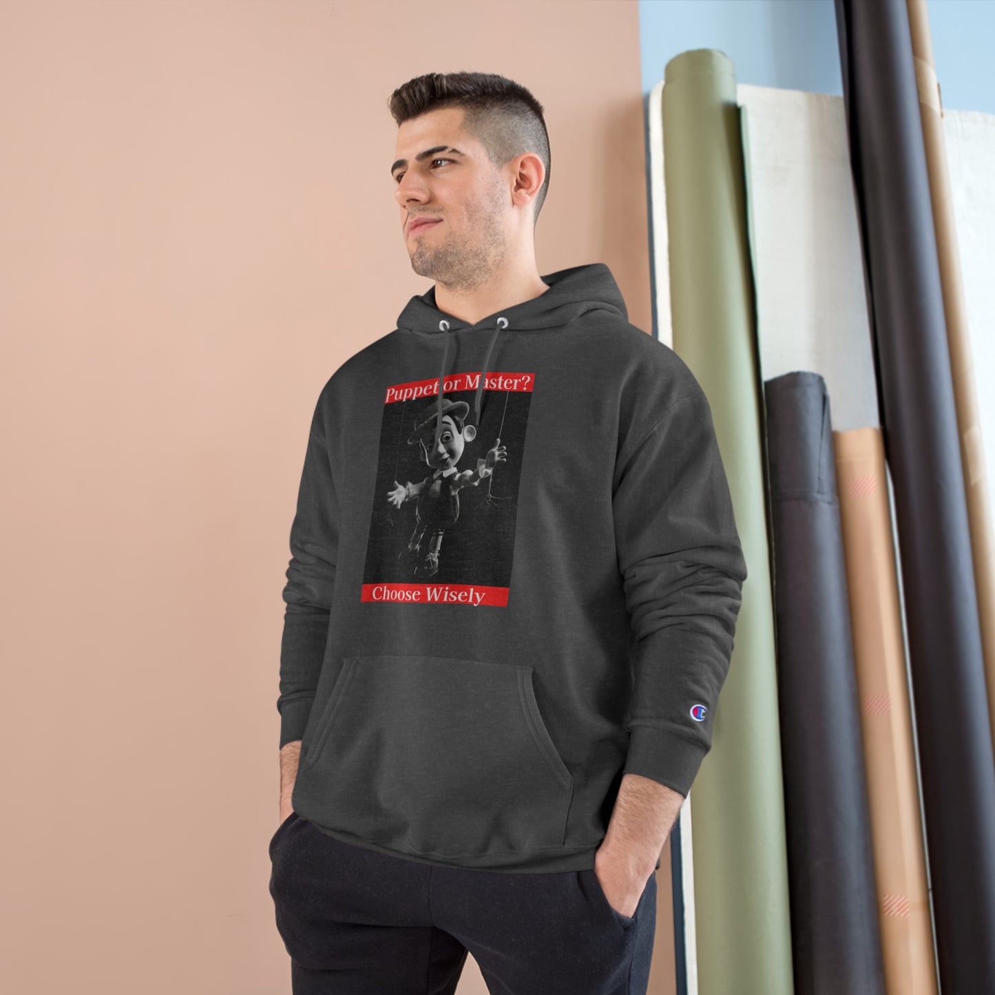 Puppet or Master? Champion Hoodie