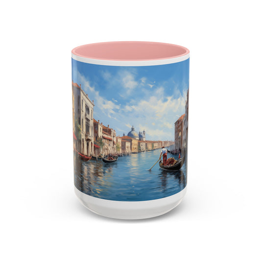 Venice Italy | Gondolas | Two-Tone Coffee Mugs, 15oz
