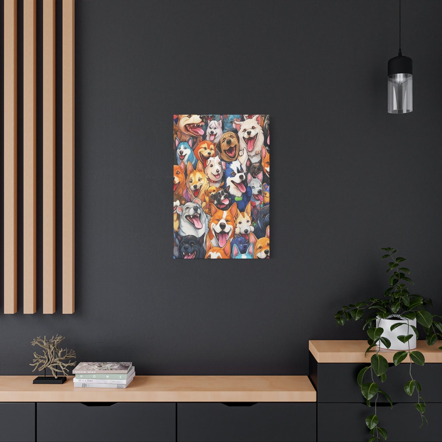 All The Dogs |Wall art | Home decor| Matte Canvas, Stretched, 1.25"