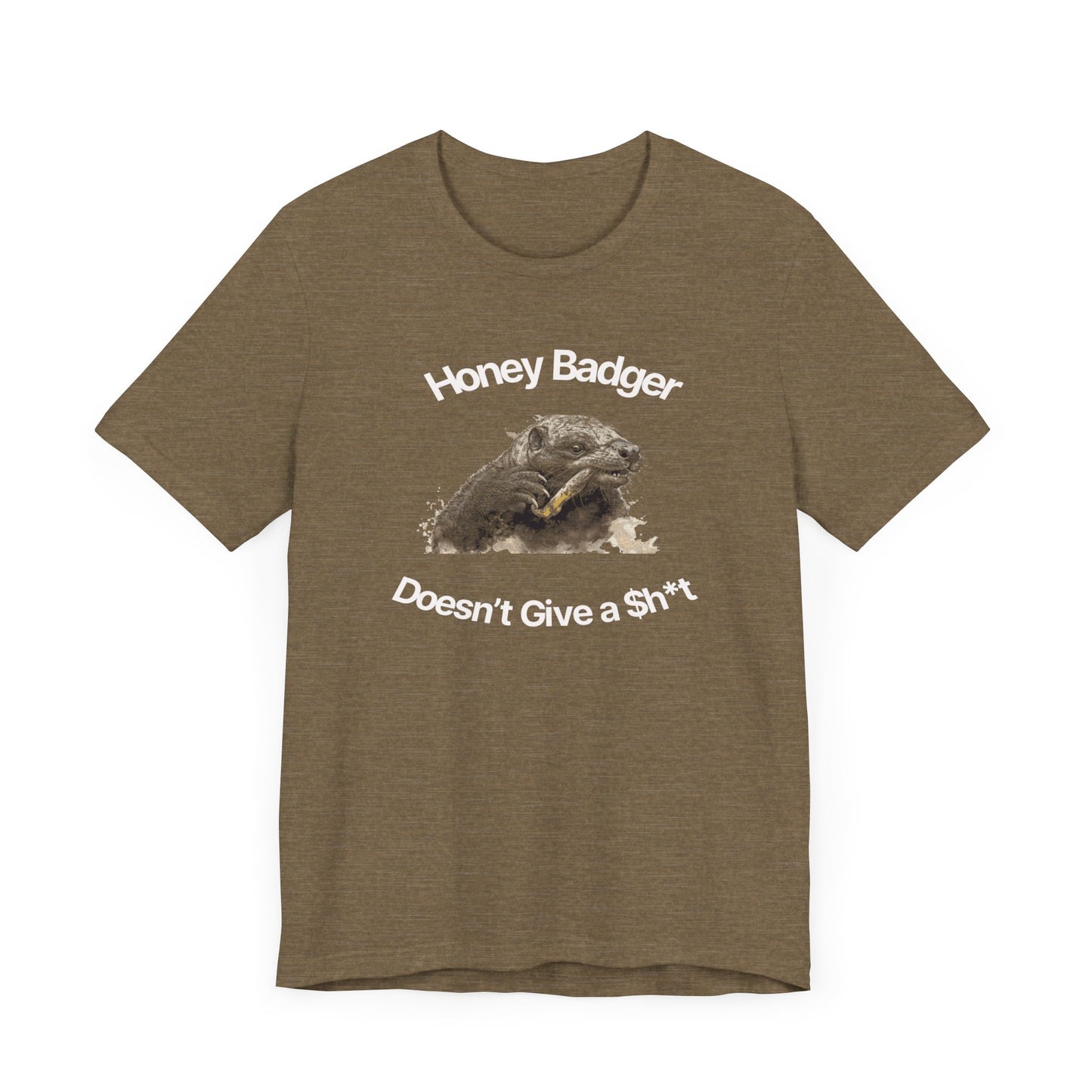 Honey Badger Doesn't Give A Sh*T-Unisex Short Sleeve Tee