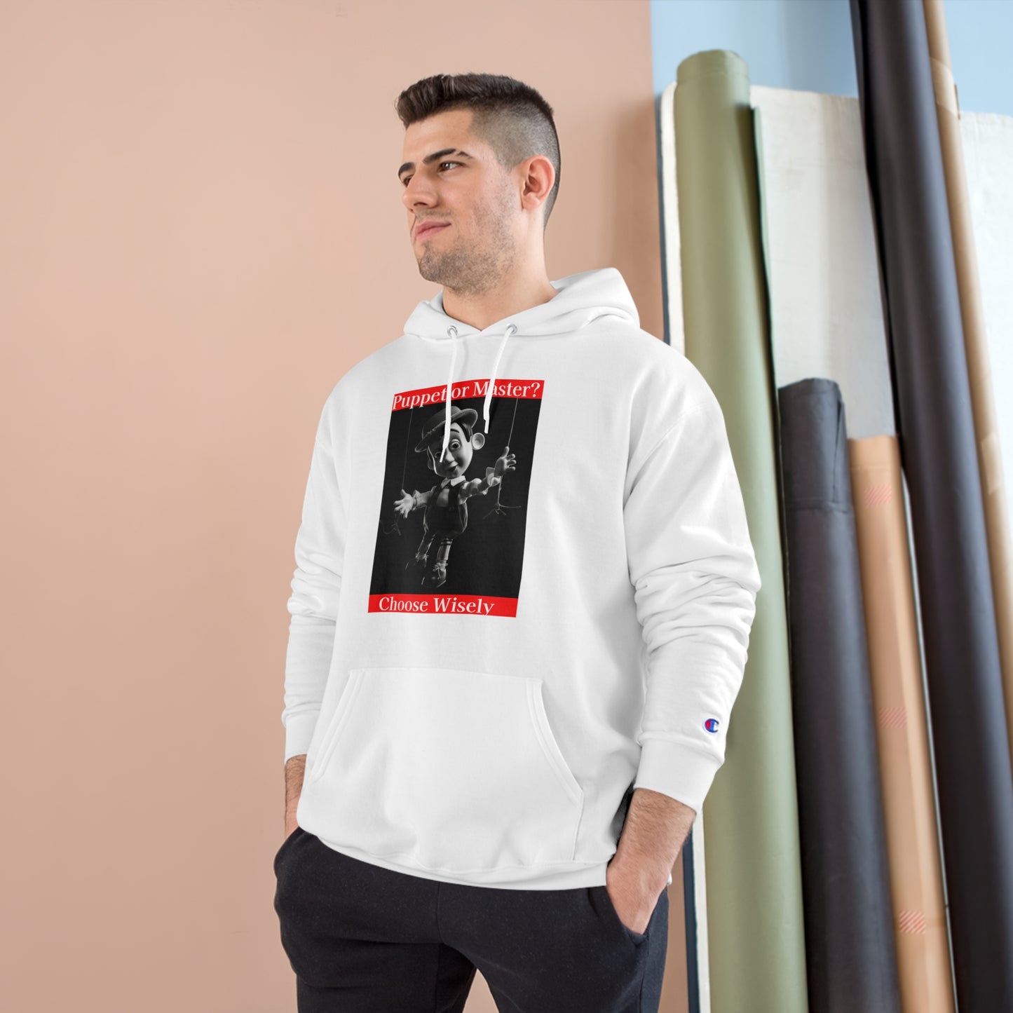 Puppet or Master? Champion Hoodie