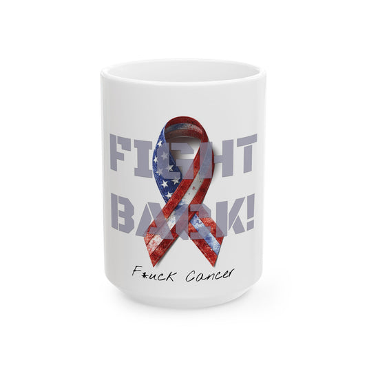 Fight Back! "Vernett E. Rose" Memorial mug | Cancer Awareness Mug
