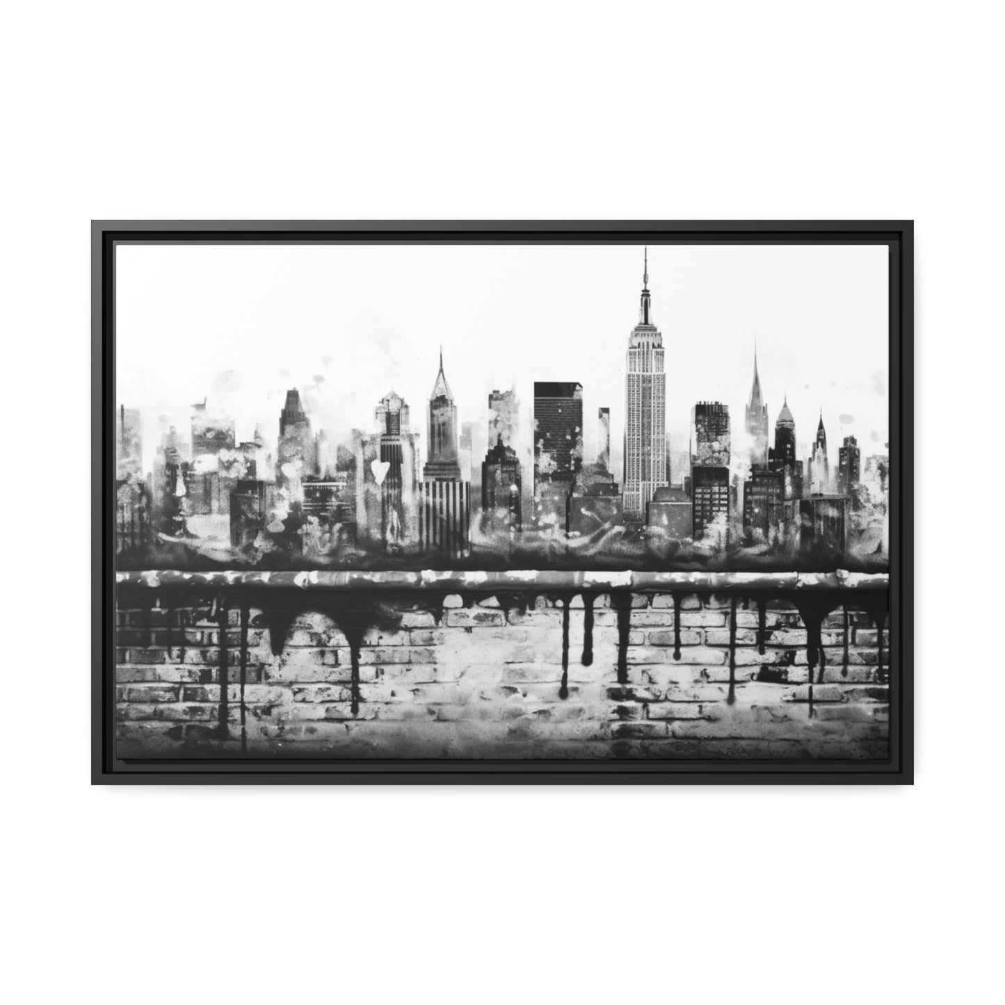 New York State of Mind-Matte Canvas, Black Frame