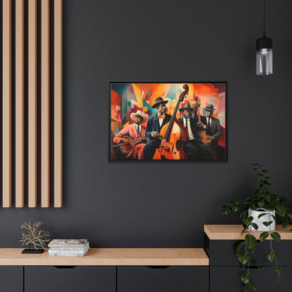 Blues Brothers-Matte Canvas, Black Frame