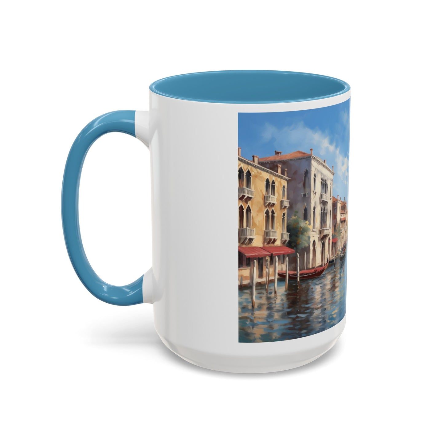 Venice Italy | Gondolas | Two-Tone Coffee Mugs, 15oz