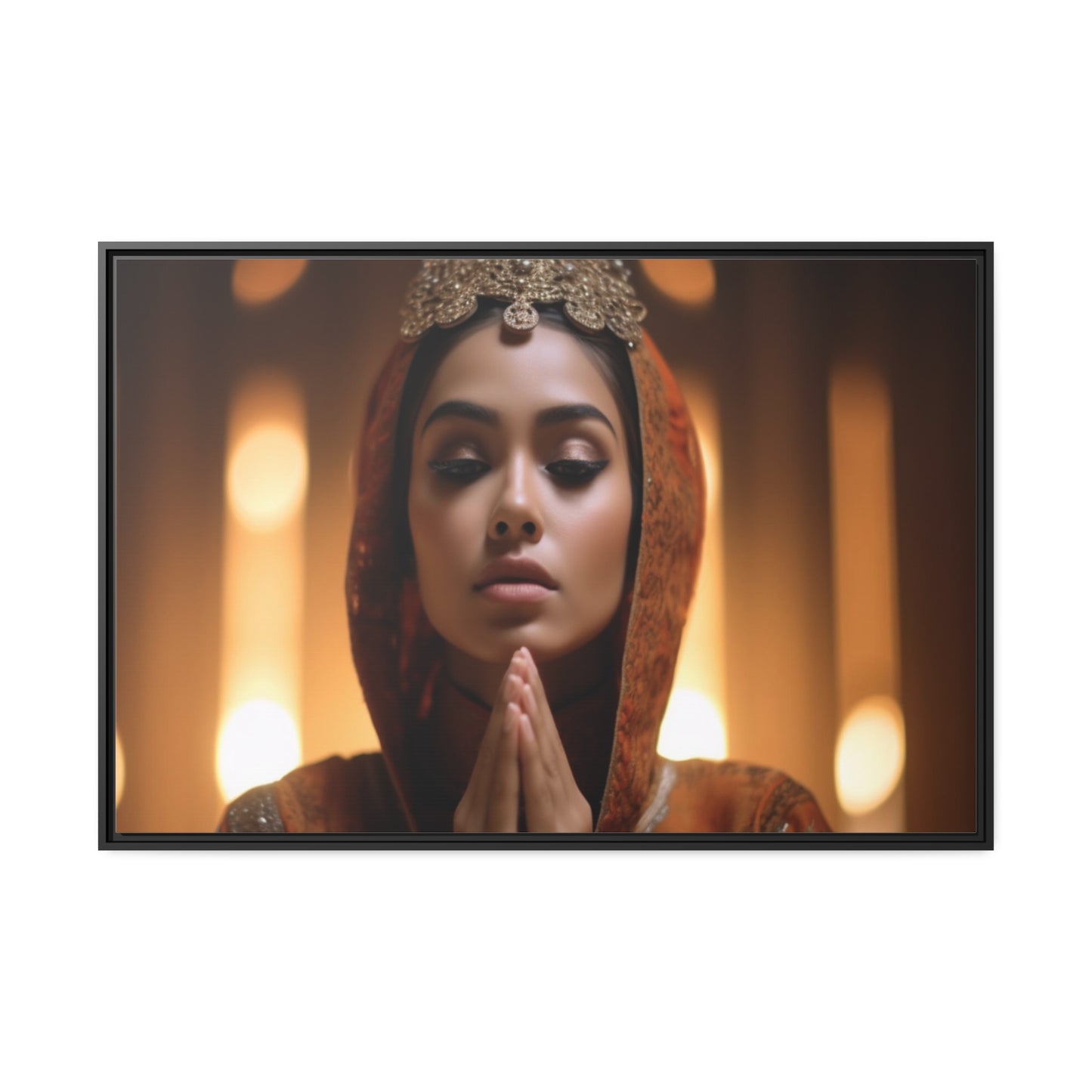 Divine Devotion-Matte Canvas, Black Frame