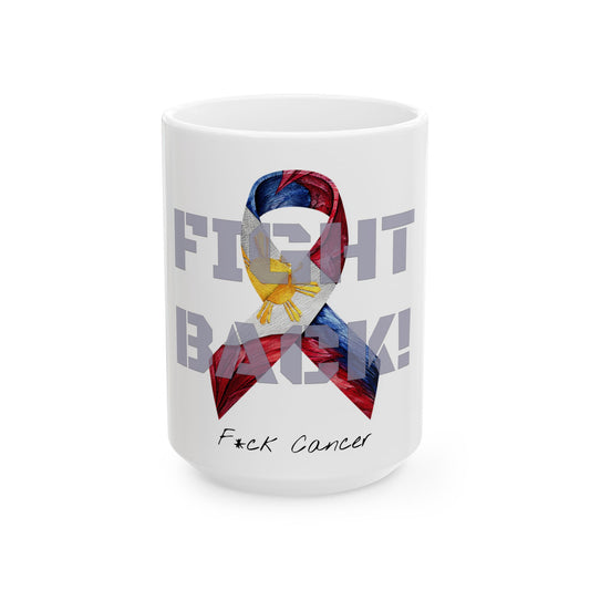 Fight Back! "Vernett E. Rose" Memorial mug | Philippines Edition | Cancer Awareness Mug
