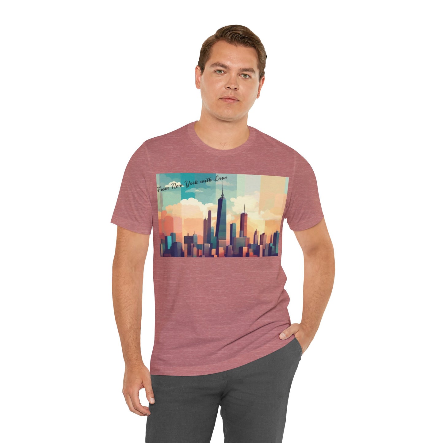 From New York with Love-Unisex Jersey Short Sleeve Tee