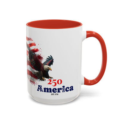 Limited edition| America 250 Patriotic Bald Eagle Coffee Mug | Celebrating 250 Years of Freedom