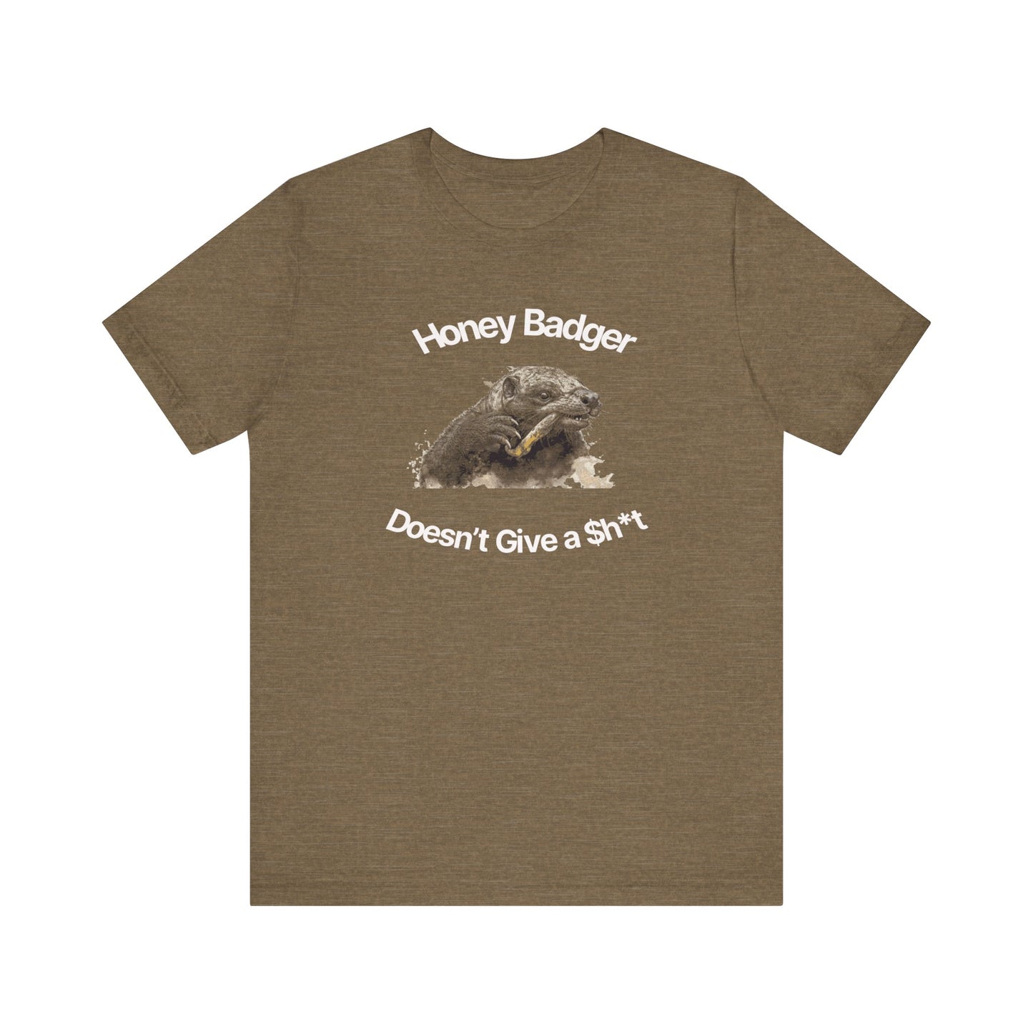Honey Badger Doesn't Give A Sh*T-Unisex Short Sleeve Tee