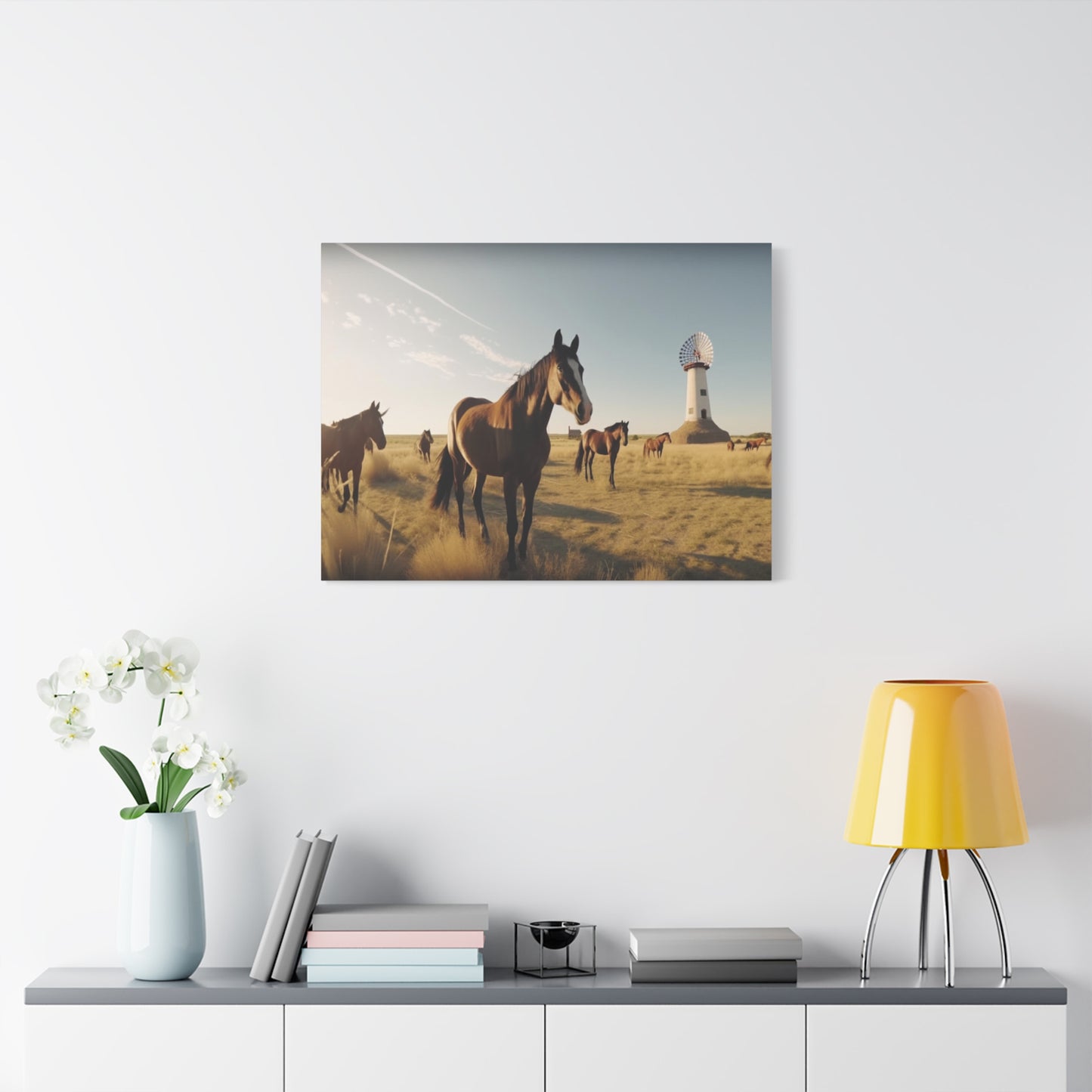 Herd of horses-Matte Canvas, Stretched, 1.25"