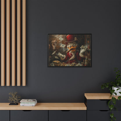 Dollar Duck Dynasty| Matte Canvas, Black Frame