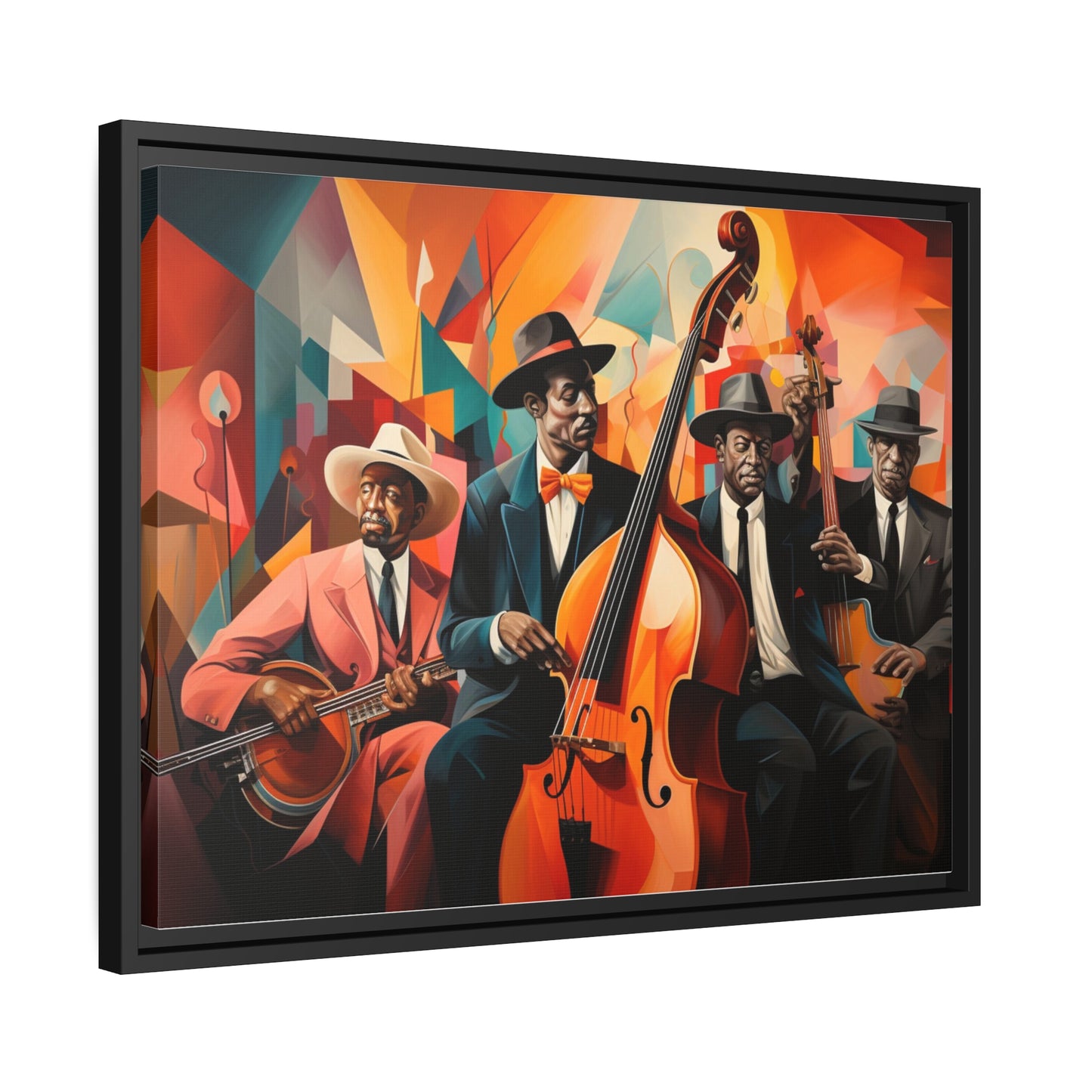 Blues Brothers-Matte Canvas, Black Frame