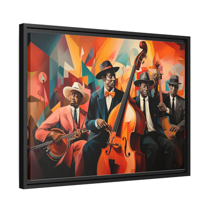 Blues Brothers-Matte Canvas, Black Frame